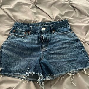 American Eagle Outfitters Distressed Blue Jean Shorts